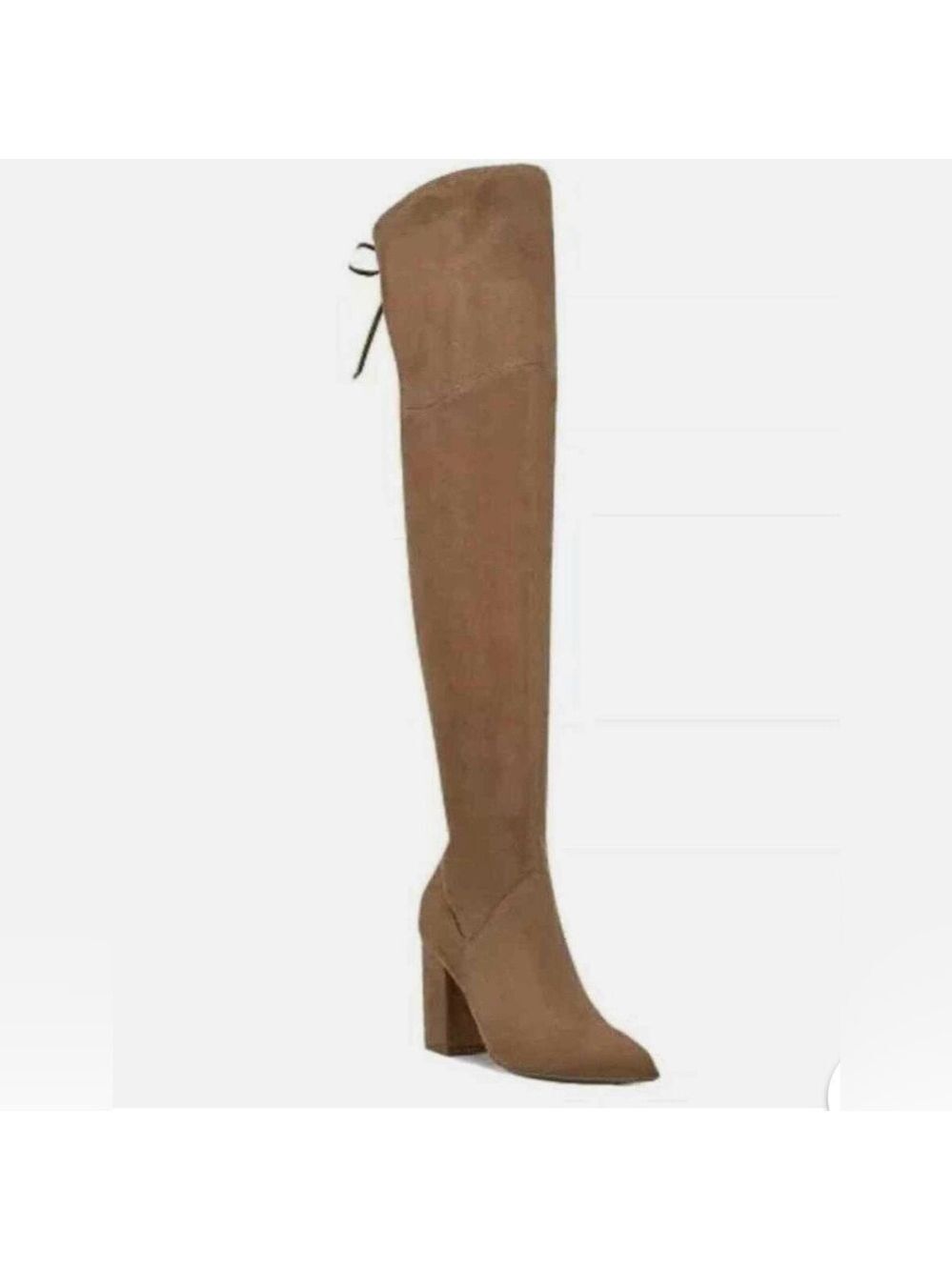 New Nine West Woman’s Dark Natural Ceeya Over The Knee Boots Size 6 Medium